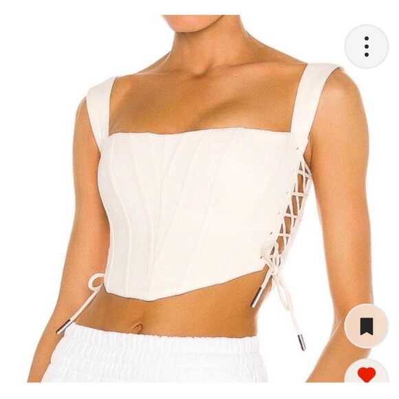 Danielle Guizio Classic Fitted Corset Vanilla Ice  Side Closure S - Picture 11 of 12